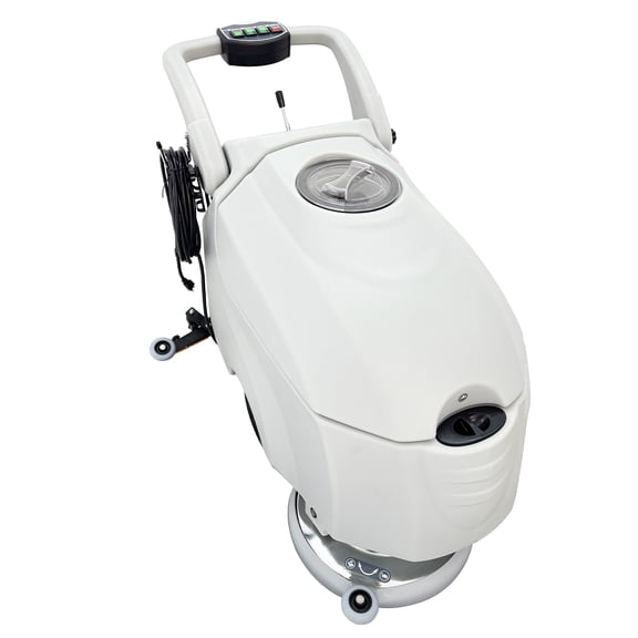 Auto Floor Scrubber Commercial Floor Cleaning Machine 110V 16.3" Brush Dual Tanks