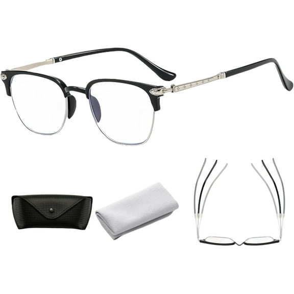 Auto Focus Glasses, Intelligent Auto-Zoom Adjustable Anti-Blue Light Reading Glasses for Clear Vision and Everyday Comfort