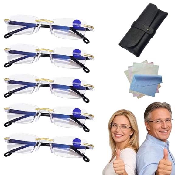 Auto Focus Glasses – Self-Adjusting Presbyopia Glasses for Near & Far Sighted, Anti-Blue Light, Men & Women