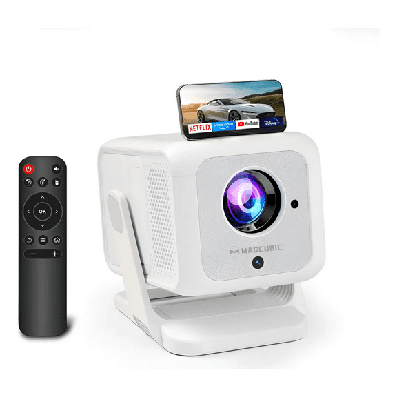 [Auto Focus] Magcubic 4K Full HD 1080P Native Mini Projector With WiFi 6 & BT 5.2, 420 ANSI Brightness Auto Keystone for Outdoor & Home Theater Portable Projector HY310X