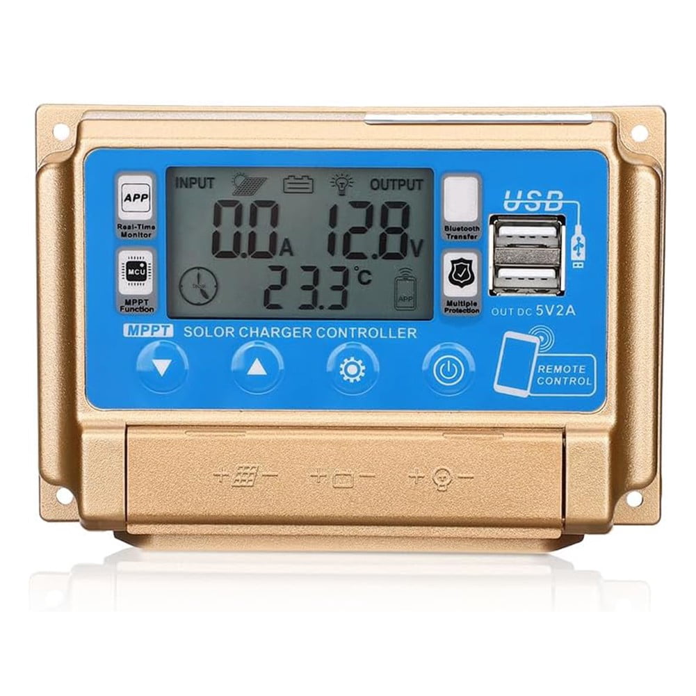 Auto Focus Mppt Solar Charge Controller Lcd Display Multiple Load Control 12/24/36/48V Adaptive Remote Controller Solar Power 40A