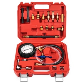 Auto Fuel Pressure Gauge Tester Kit Oil Combustion Spraying Pressure Meter Tool Set for Trucks Cars Motorcycles