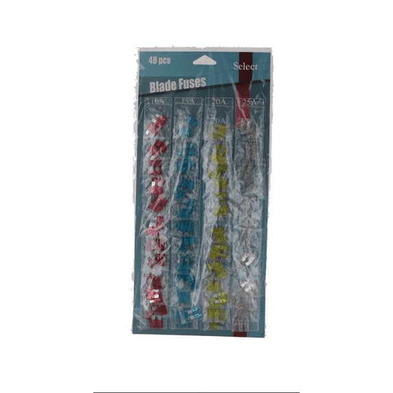Auto Fuse Blade Ast Usa Car 48Ct Card - Pack Of 48