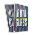 thumbnail image 1 of Auto Glass (2-PACK) 24" x 36" Plastic Signs | Sign Insert 4mm Corrugated Plastic Signs Storefront Window Poster, 1 of 2
