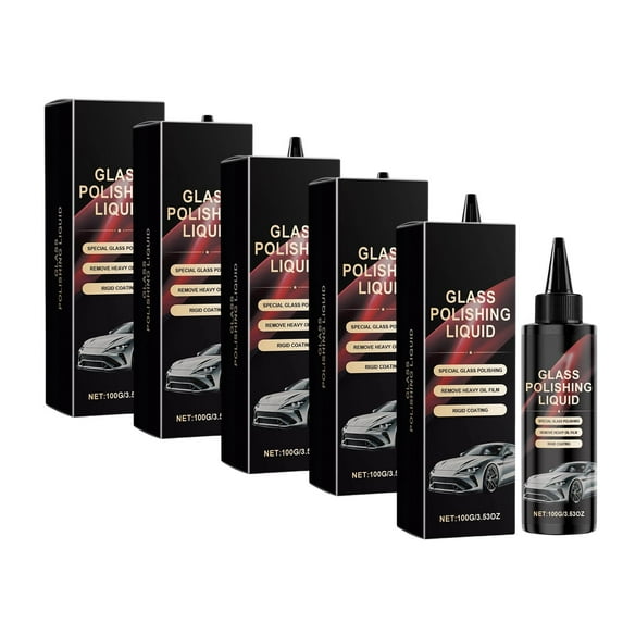 Auto Glass Polish Auto Glass Polish 100ml Water Spot Scratch Remover Cleaning Solution for Car Windshield Window Care Protective Coating Fast Drying formula Car Glass Polish