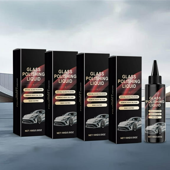 Auto Glass Polish Water Spot Remover Scratch Cleaner Liquid Coating Car Windshield Treatment Professional Cleaning Solution Fast Drying Protective Coating