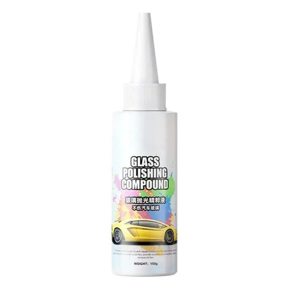 Auto Glass Polishing & Cleaning, Heavy Duty Oil Film Remover, for Improves Clarity and Visibility, 5.29 Liquid Ounce