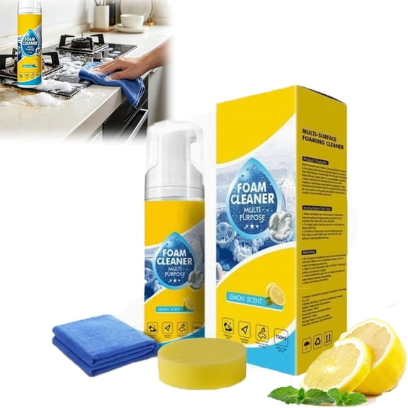Auto Go Autogo Foam Cleaner, 4 In 1 Multi Enzyme Multifunctional Foam Cleaner, Multi-Purpose Foam Cleaner For Home & Auto