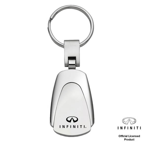 Auto Gold KC3.INF Key Chain Infiniti; Teardrop; Chrome; Stainless Steel