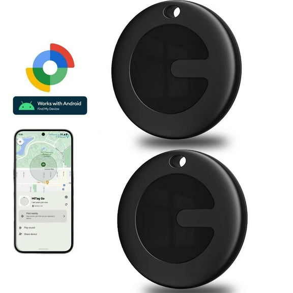 Auto Gps tracker for Android mit2 Pack Bluetooth-tracker GPS Tracker for VehiclesSmart Tag GPS Locator Tracking Device,ltem Finder for Pets/car/Brieftasche/Fahrrad/keyBlack