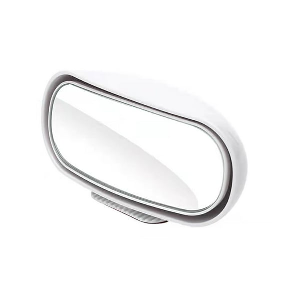 Auto HD Glass Rear View Mirror Car Rearview Auxiliary Parking Aid mirror 360-degree Wide Angle Car Blind Spot Mirror Adjustable Rotation WHITE