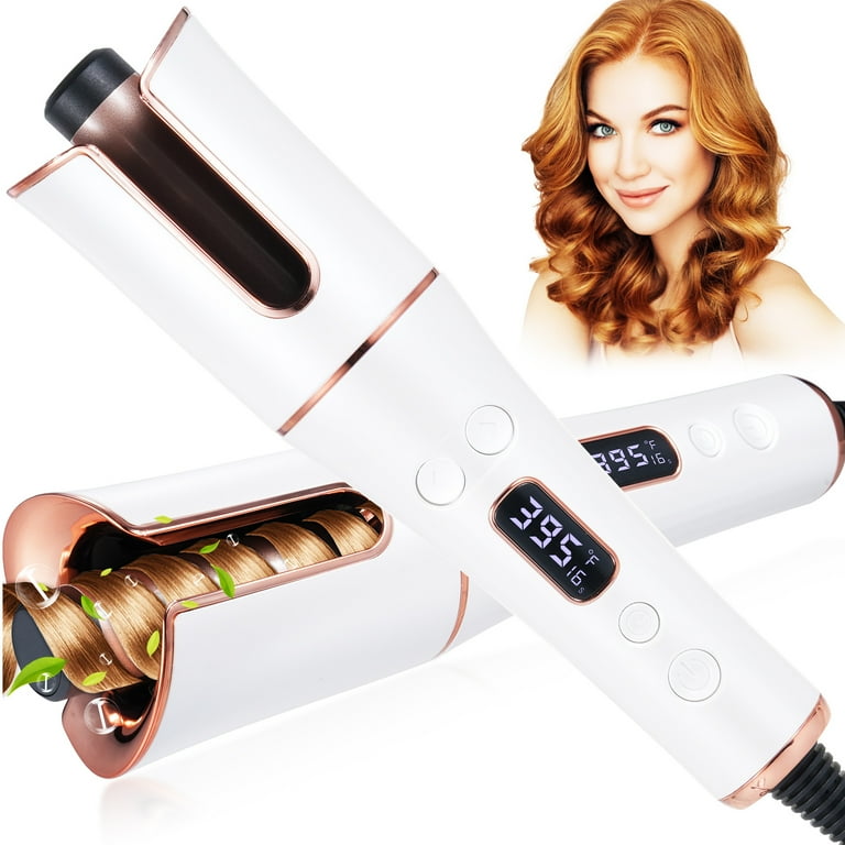 Auto Hair Curler Automatic Curling Iron Wand with 4 Temperatures 3 Timers LCD Display Curling Iron with 1