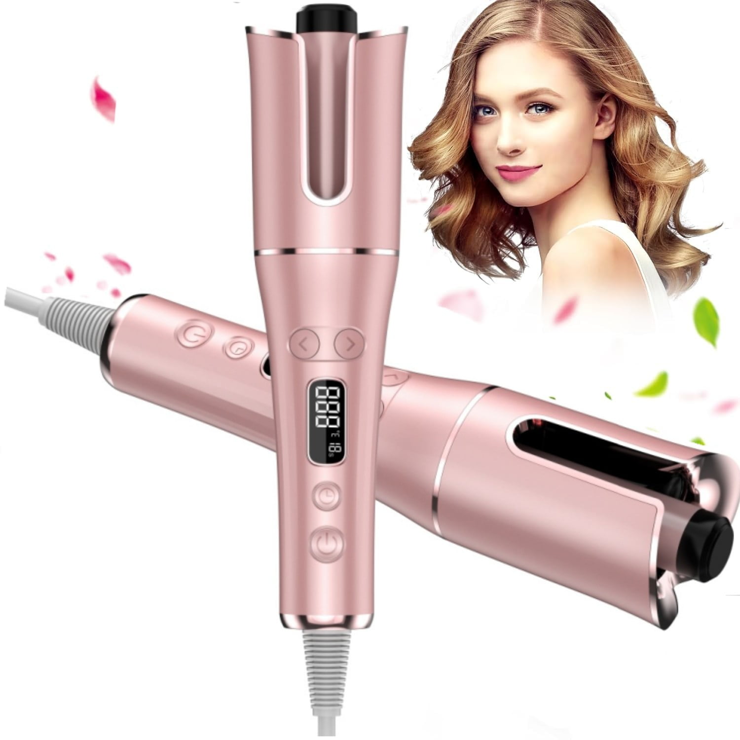 Auto Hair Curler Automatic Curling Iron Wand with Temperatures