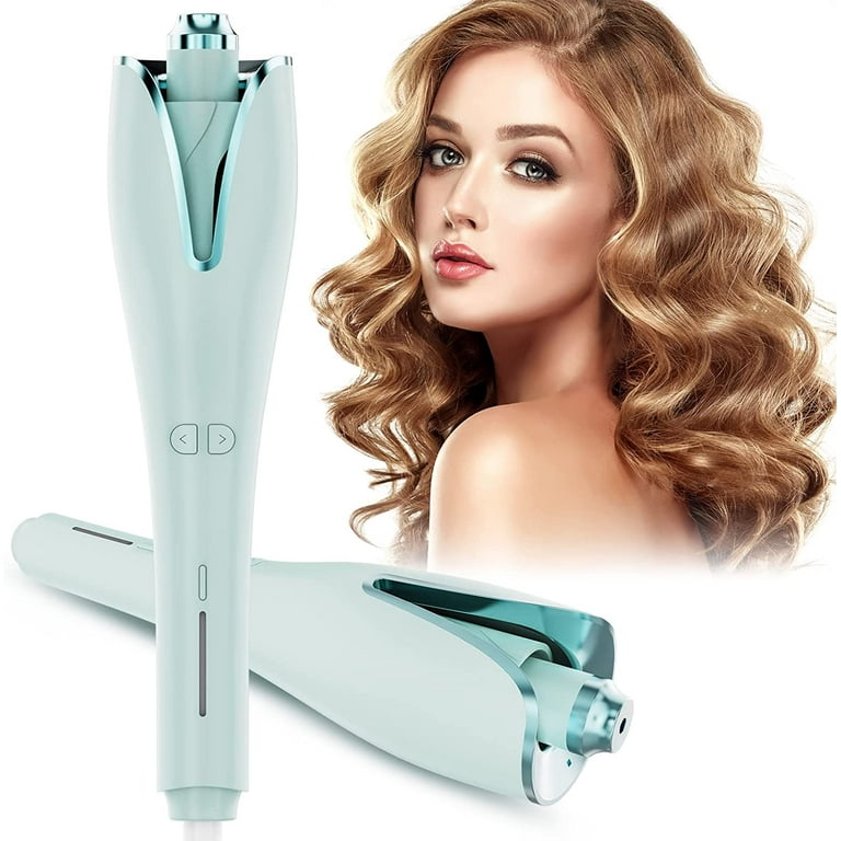 Auto Hair Curler Professional Anti Tangle Automatic Curling Iron with 4 Temperature and Dual Voltage Rotating Curling Wand Quick Heating Heat