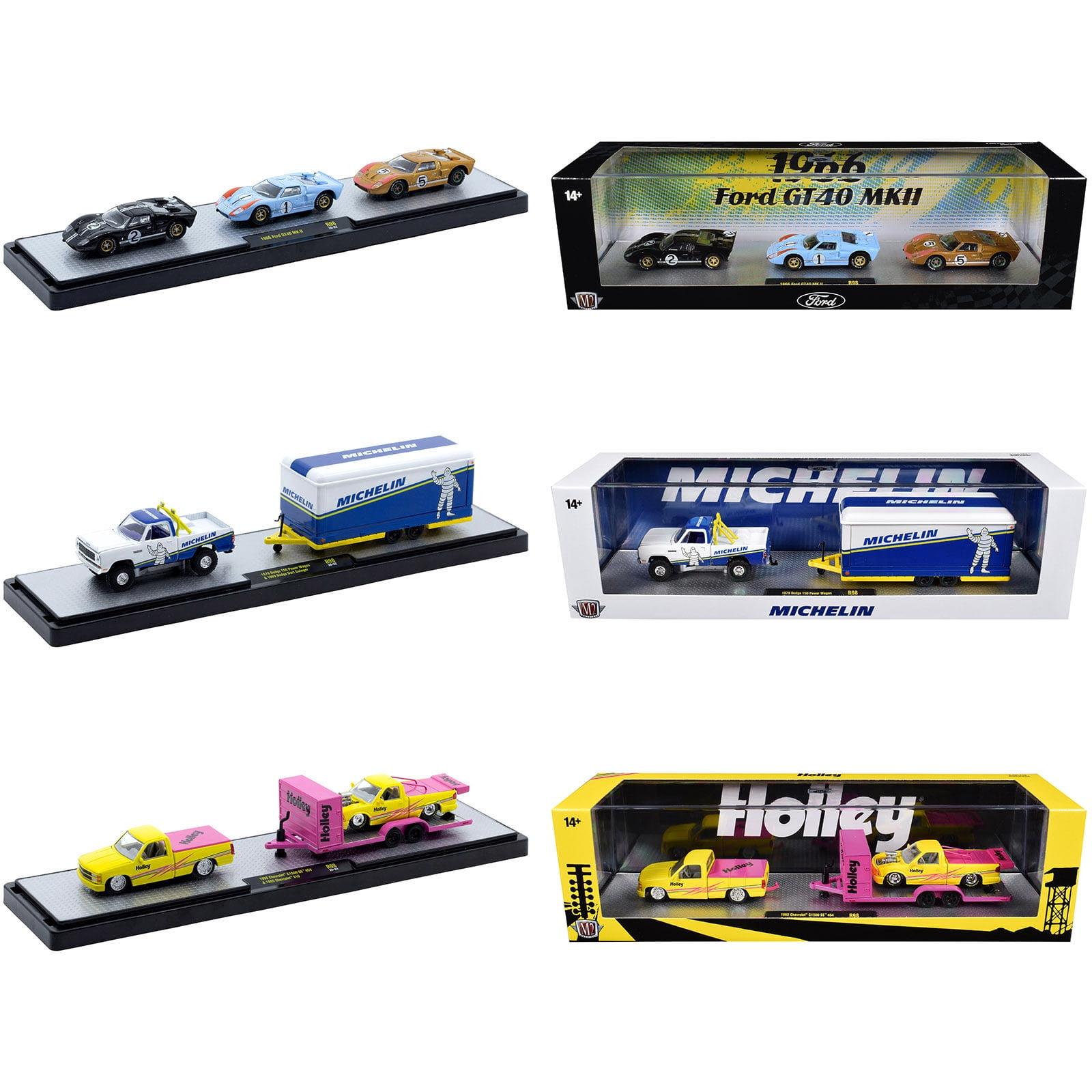 M2 オートトラックス　フォード　エコノライン　セット ウォルマート限定 M2 Machines Collectibles & Trading Cards - Walmart.com