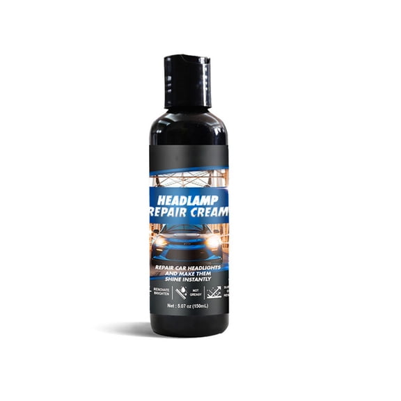 Auto Headlight Repair Cream 5 oz, Scratch Remover & Yellowing Restoration Coating Cleaner for Clear Headlight Shine