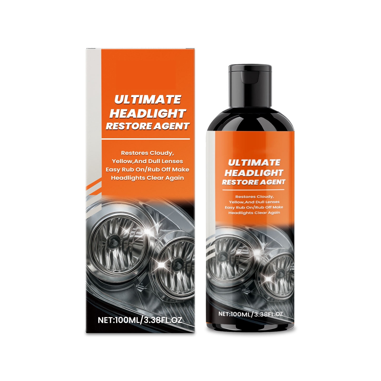 Auto Headlight Restorer Auto Headlight Scratch Yellowing Coating Polishing Restorer 100ml