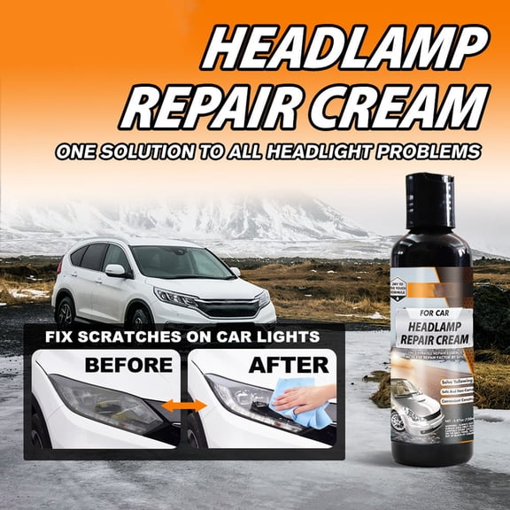 Auto Headlight Restorer Coating,150ml,Scratch Yellowing Removal,Restores Transparency,Brightness Enhancement,UV Protection,Easy Wipe On, for Car Headlight Polishing And Long-Term Care