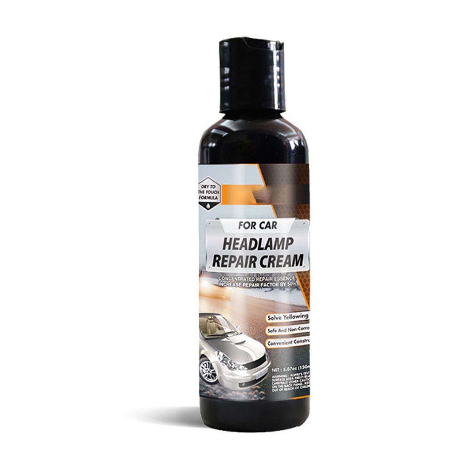 Auto Headlight Restorer, Headlight Scratch Removal, Yellowing Coating Polishing Restorer, 150ml, Improves Headlight Clarity, Removes Scratches and Restores Car Lights to Original Condition