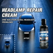 Auto Headlight Restorer, Headlight Scratch Removal, Yellowing Coating Polishing Restorer, 150ml, Improves Headlight Clarity, Removes Scratches and Restores Car Lights to Original Condition