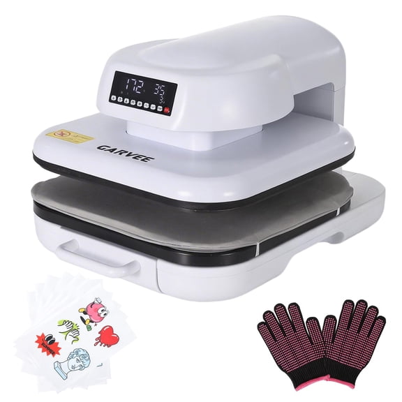 Auto Heat Press Machine, 15"x15" Professional Smart Heat Press with Precise Temp/Timer Control, Digital Display, 4 Memory Modes for HTV Sublimation Heat Transfer Projects, Fast Even Heat