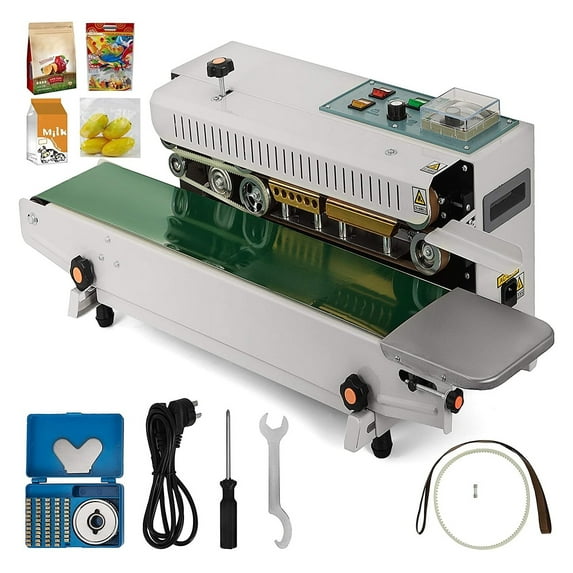 FR-900 Plastic Bag Band Sealing Machine Sealer Auto Horizontal Bag Sealer Continuous ,Good helper