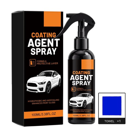 Auto Hydrophobic Coating Spray 100Ml Enhances Paint Gloss Dust Repellent Daily Car Paint Sealant Quick Shine Formula