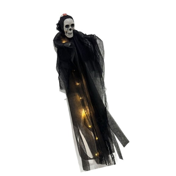Auto Illuminated Plastic Skull Party Decors for Halloween Night Outdoor Indoors Themed Event Setups