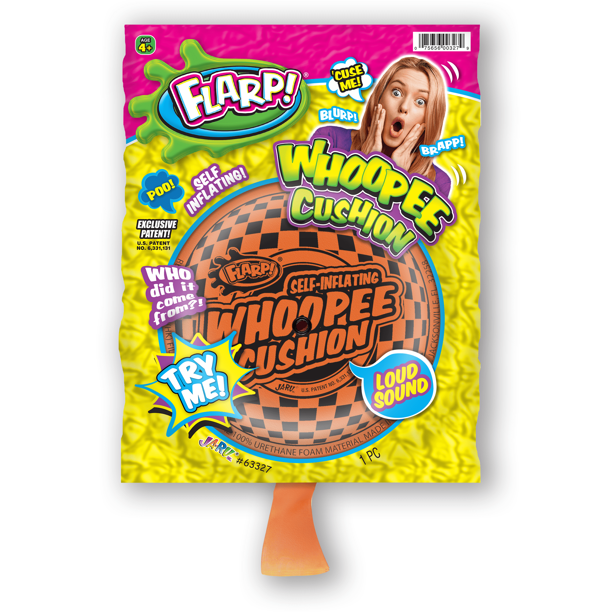 Auto Inflate Whoopee Cushion MultiColored