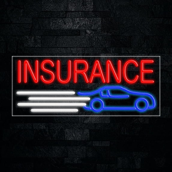 Auto Insurance-LED Neon Sign 30"L x 12"H #30563