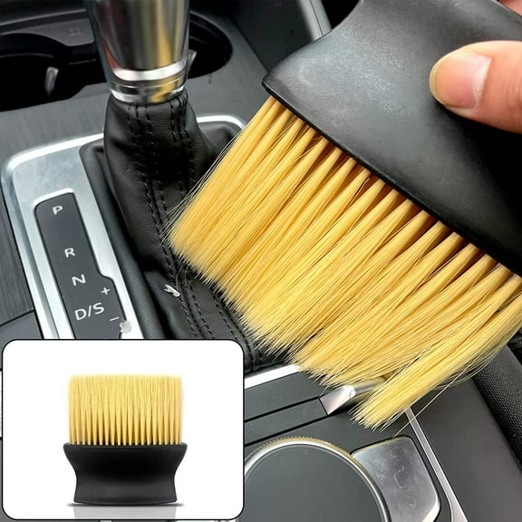 Auto Interior Dust Brush, Car Cleaning Brushes Duster, Soft Bristles Detailing Brush Dusting Tool for Automotive Dashboard, Air Conditioner Vents, Leather, Computer