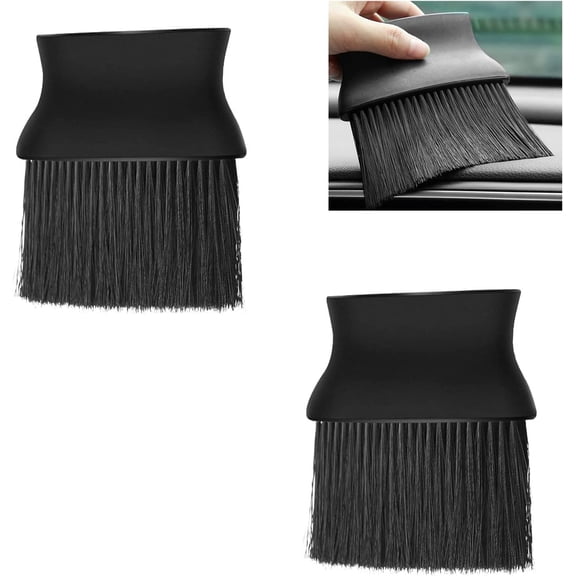 Auto Interior Dust Brush,Car Detailing Brushes,Car Air Outlet Cleaning Brush,Car Cleaning Brush Duster,Car Cleaning Brush Dust Collectors for Car Dashboards,Air Conditioning Vents,2 Pack