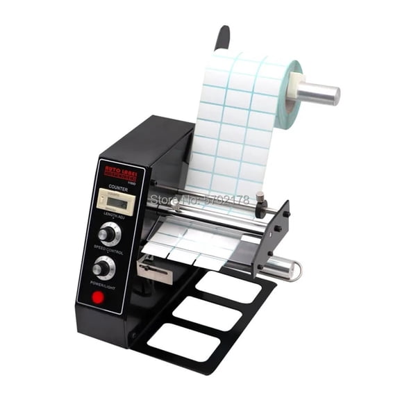 Auto Label Dispenser Device Automatic Sticker Separating Machine AL-1150D NEW Digital Control 4-140mm Label Stripping Machine