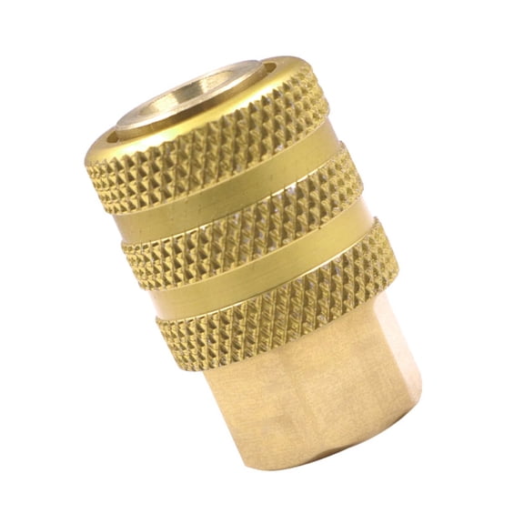 Auto Locking Brass Air Chuck 2-Jaw 1/4 Inch Thread 45.8cm Metal Hose For Tire Inflation Heavy Duty