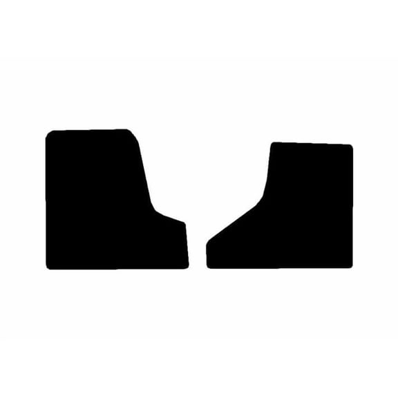 Carpet Floor Mats, Custom Fit, Black, 2-Piece Front Set, Fits 2007-2020 Freightliner Cascadia, Automatic/Manual with Heel Pad