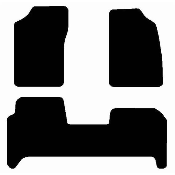 Auto Mats and Accessories 3 Piece Set Custom Carpeted Floor Mats Compatible with 1996-2002 Toyota 4Runner (Black) Made in The USA