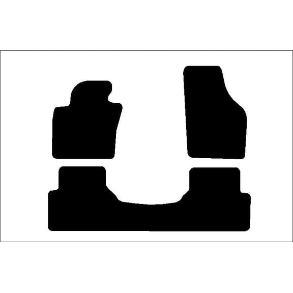 Auto Mats and Accessories 3 Piece Set Custom Carpeted Floor Mats Compatible with 2009-2017 Volkswagen Tiguan (Black) Made in the USA