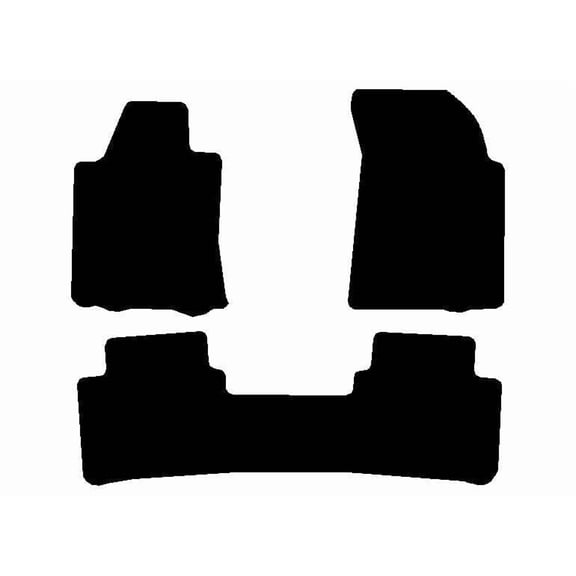 Auto Mats and Accessories 3 Piece Set Custom Carpeted Floor Mats Compatible with 2016-2023 Nissan Maxima (Black) Made in the USA