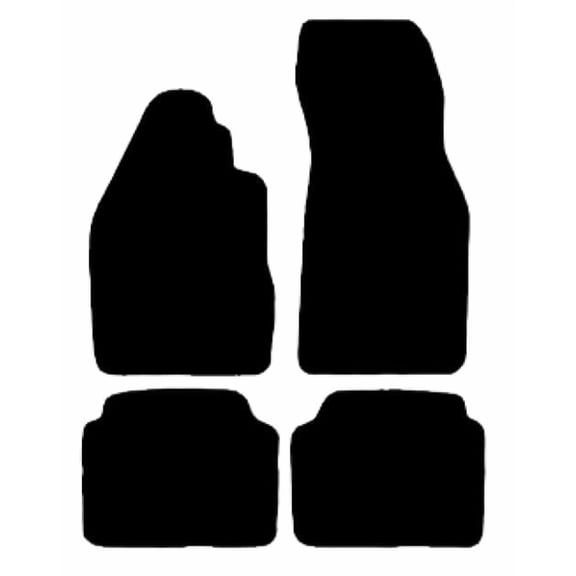 Auto Mats and Accessories 4 Piece Set Custom Carpeted Floor Mats Compatible with 1968-1979 Volkswagen Beetle (Black) Made in the USA