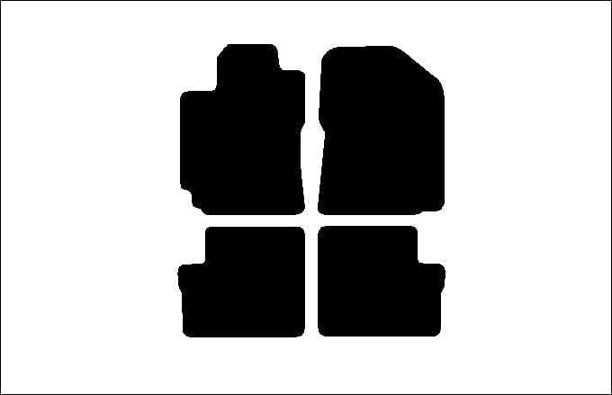 Auto Mats and Accessories 4 Piece Set Custom Carpeted Floor Mats Compatible with 2003-2008 Toyota Corolla (Black) Made in the USA