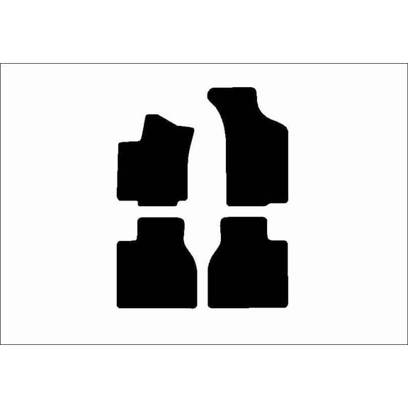Auto Mats and Accessories 4 Piece Set Custom Carpeted Floor Mats Compatible with 2004-2006 Volkswagen Phaeton (Black) Made in the USA