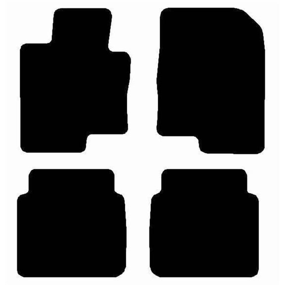 Auto Mats and Accessories 4 Piece Set Custom Carpeted Floor Mats Compatible with 2011-2015 Kia Optima (Black) Made in the USA