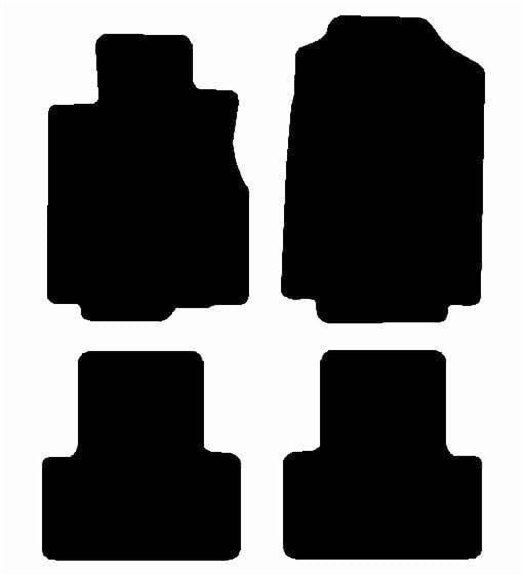Auto Mats and Accessories 4 Piece Set Custom Carpeted Floor Mats Compatible with 2012-2016 Honda CR-V (Black) Made in the USA