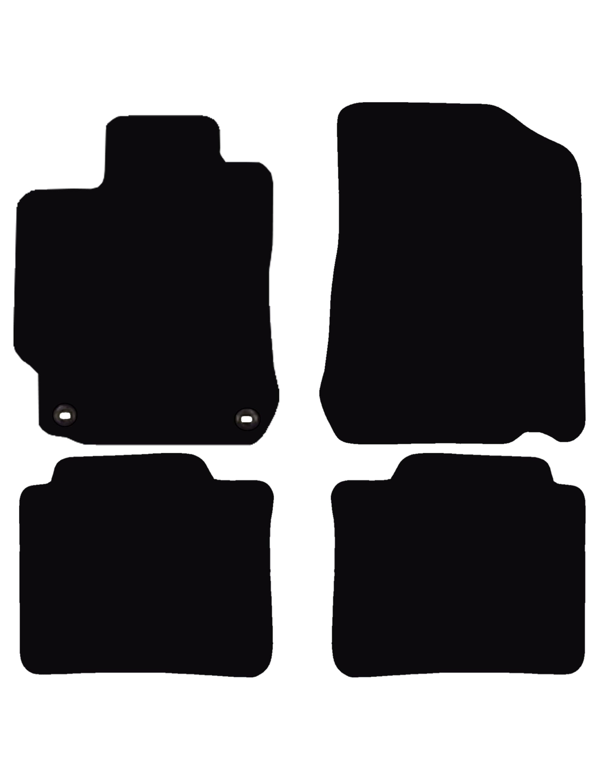 Auto Mats and Accessories 4 Piece Set Custom Carpeted Floor Mats Compatible with 2012-2017 Toyota Camry (Black) Made in the USA