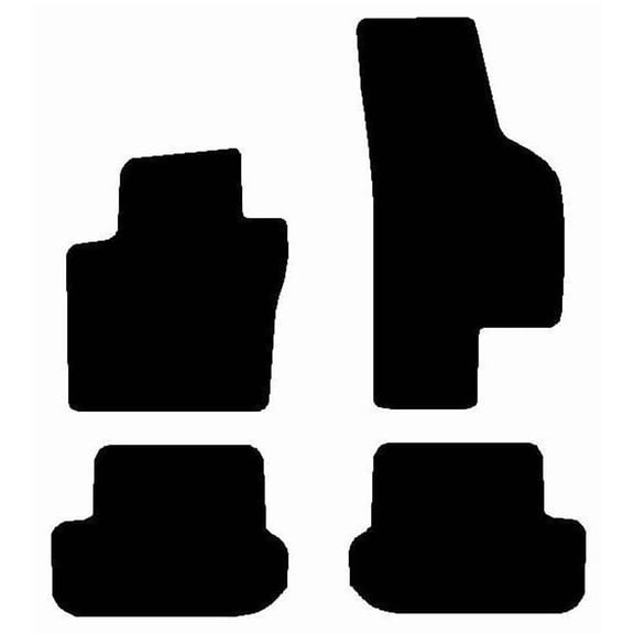 Carpet Floor Mats, Custom Fit, Black, 4-Piece Set, Fits 2012-2019 Volkswagen Beetle, Made in USA