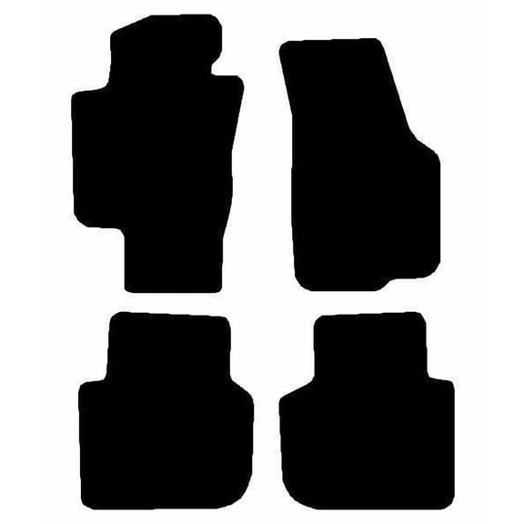 Auto Mats and Accessories 4 Piece Set Custom Carpeted Floor Mats Compatible with 2012-2019 Volkswagen Passat (Black) Made in the USA
