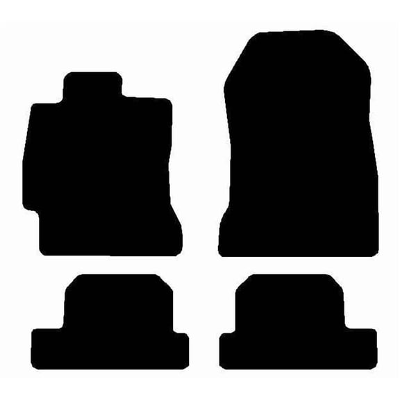 Auto Mats and Accessories 4 Piece Set Custom Carpeted Floor Mats Compatible with 2013-2016 Scion FR-S (Black) Made in the USA