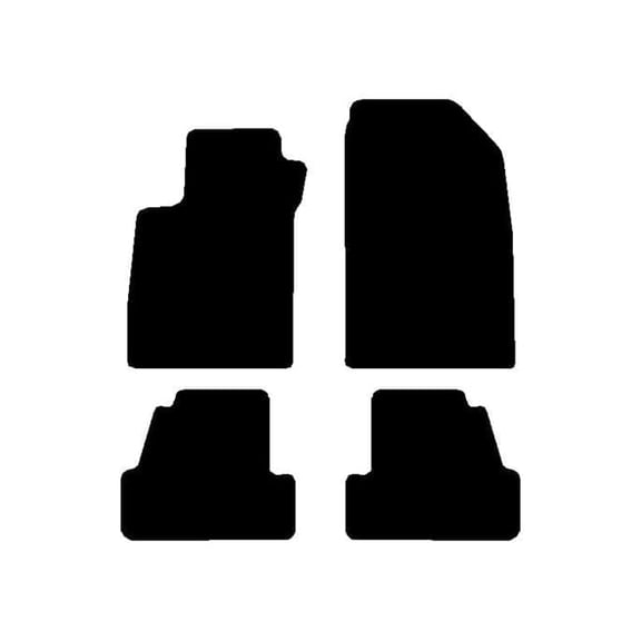 Auto Mats and Accessories 4 Piece Set Custom Carpeted Floor Mats Compatible with 2015-2022 Chevy Trax (Black) Made in the USA