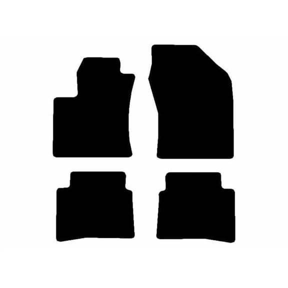 Auto Mats and Accessories 4 Piece Set Custom Carpeted Floor Mats Compatible with 2016-2019 Toyota Prius (Black)