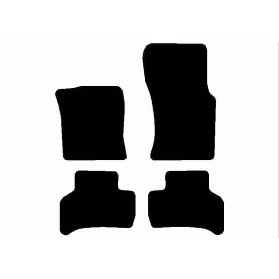 Auto Mats and Accessories 4 Piece Set Custom Carpeted Floor Mats Compatible with 2016-2022 Jaguar XE (Black) Made in the USA